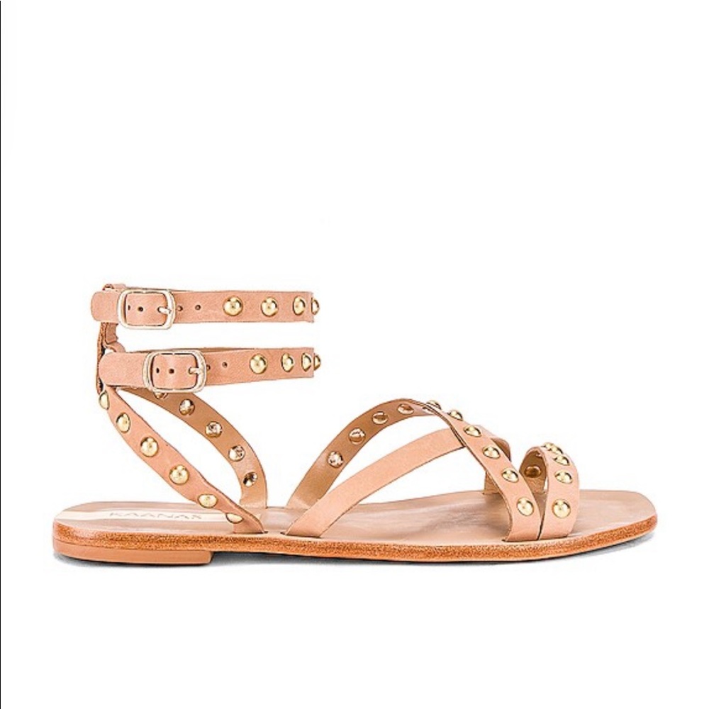 NIB Iguazu Studded Gladiator Sandal